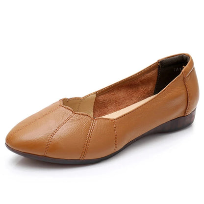 Genuine Leather Flat Shoes