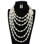 Pearl Flower Sweater Necklace