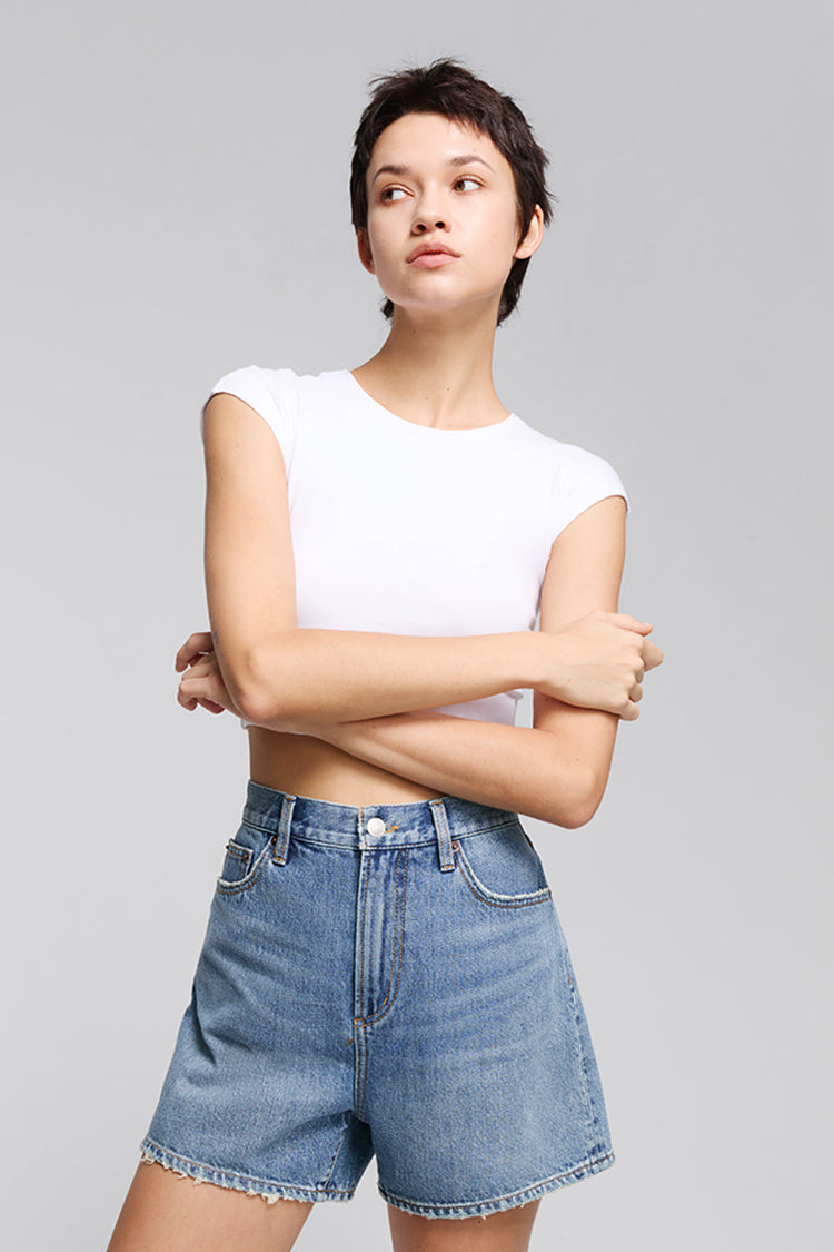 Me, Myself, And I Buckle Shorts HJ820