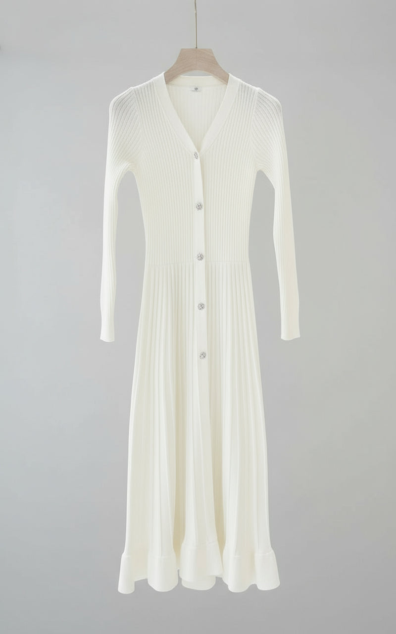 Knitted Long Slimming Sweater Dress