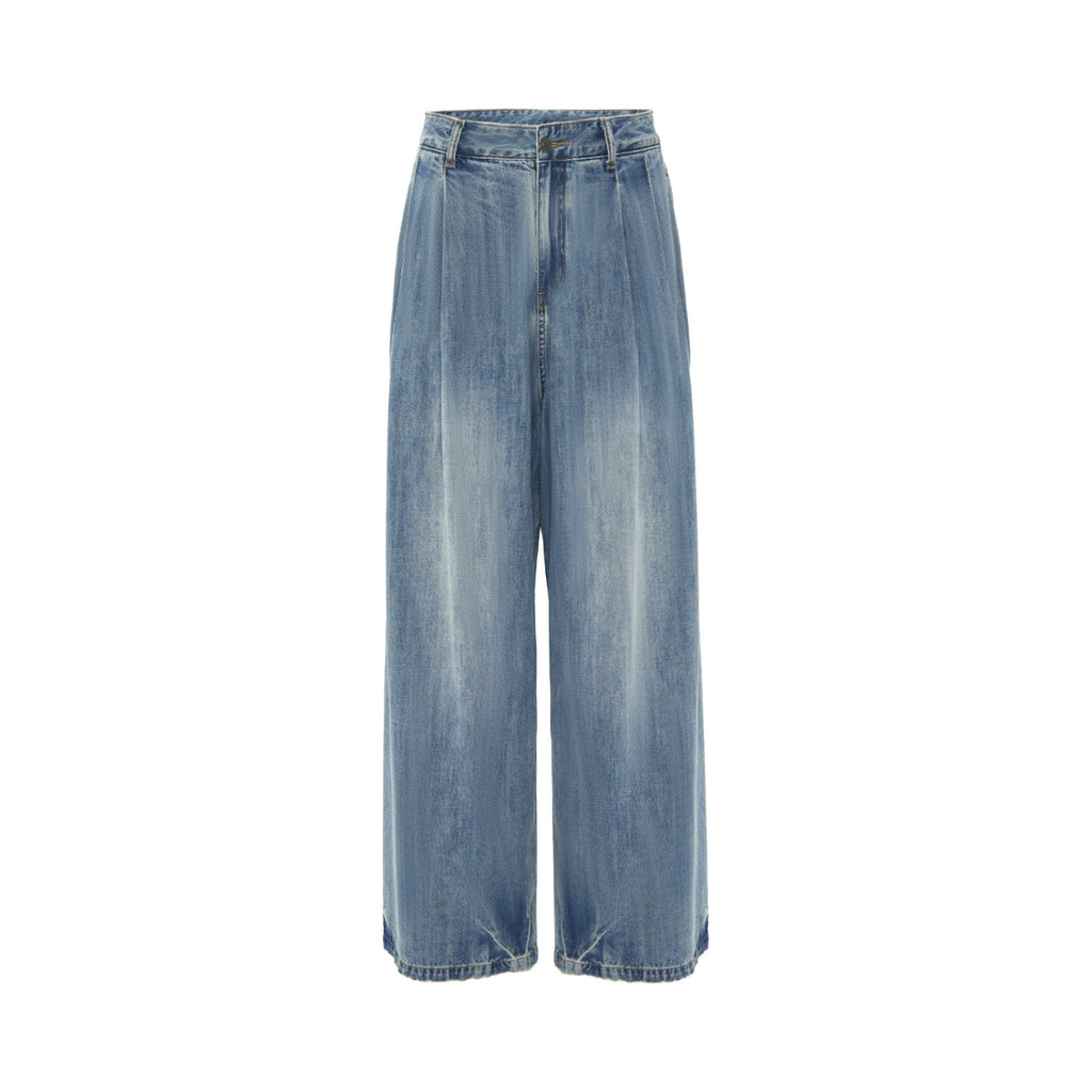 Washed Wide Leg Jeans