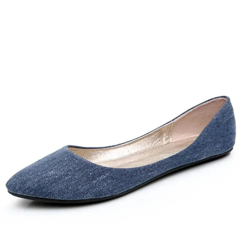 Soft Denim Flats