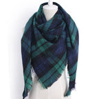 The Checkered Wrap | Triangle Scarf