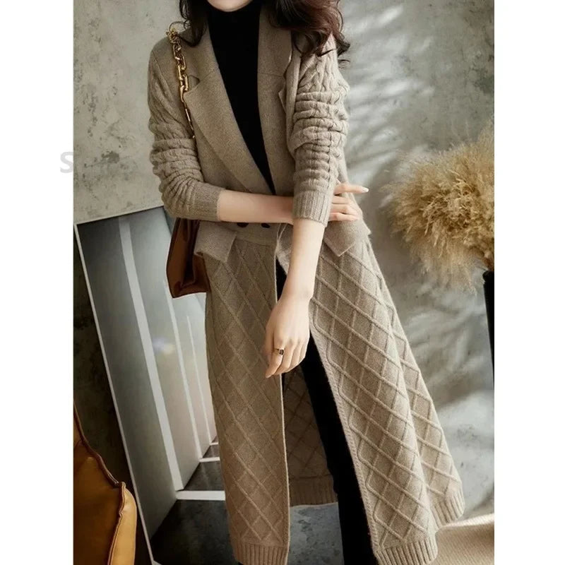 Long Cashmere Cardigan Coat