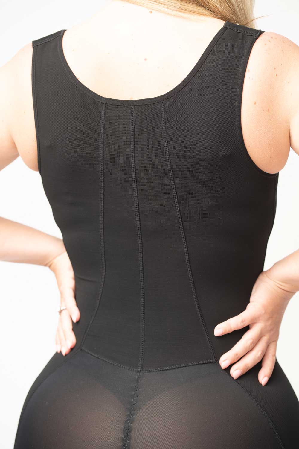 Ultra-Stretchy Stage 1 Knee-Length Faja | Medium Compression Thigh Shaper