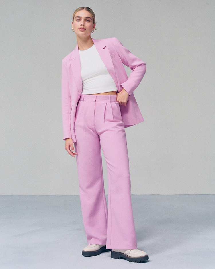 Wide-leg Casual Pocket Pants