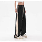 Striped High Waist Wide Leg Sweatpants