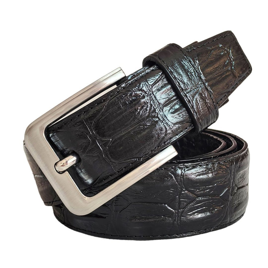 Genuine Leather Crocodile Pattern Belt