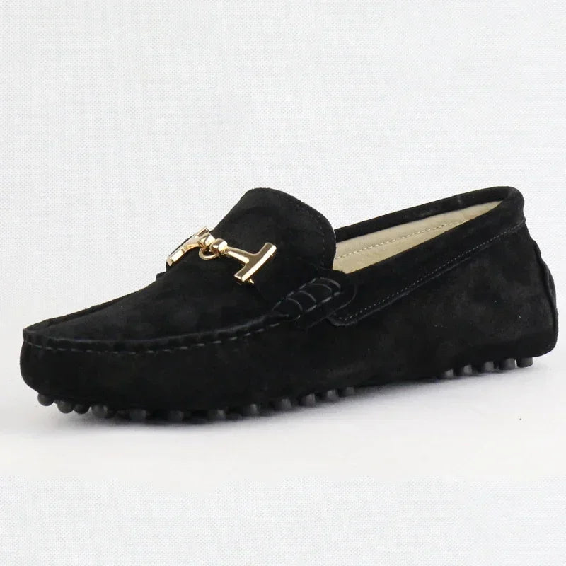 New Comfortable Shoes Women Moccasins Genuine Leather Flats Ladies Cow Suede Casual Shoes Soft Driving Shoes Sneakers Plus Size