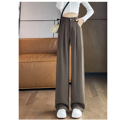 New High Waist Drooping Suit Pants Women