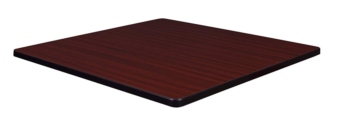Regency 42in Square Laminate Table Top- Mahogany/Mocha Walnut