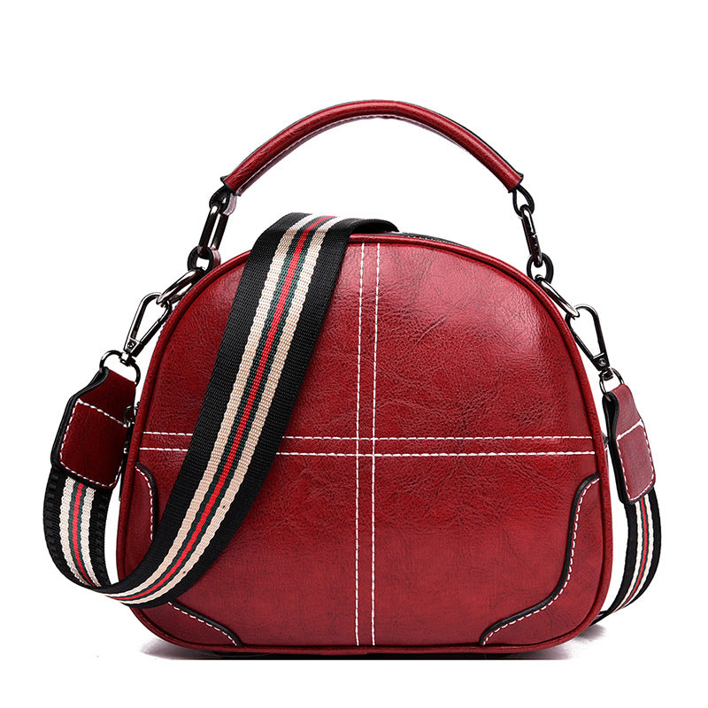 New simple and versatile fashion stitching handbags