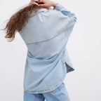 Retro British Style Pocket Denim Shirt