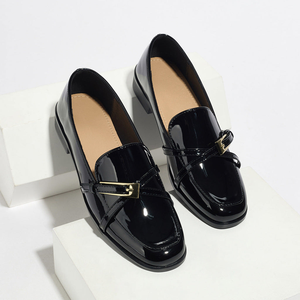 Women’s Patent Leather Square Toe Shoes