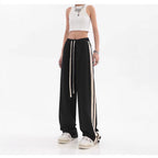 Striped High Waist Wide Leg Sweatpants