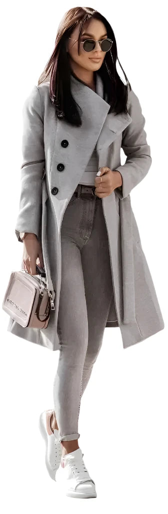 Bandage Woolen Coat