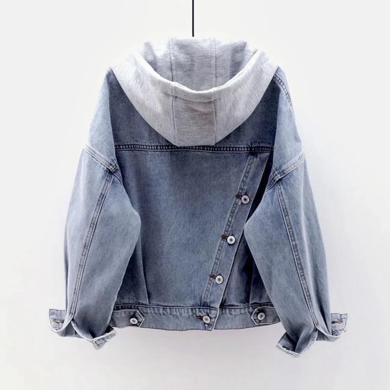 Hooded Denim Coat Jacket