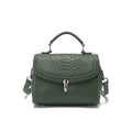 Diagonal Leather Handbag