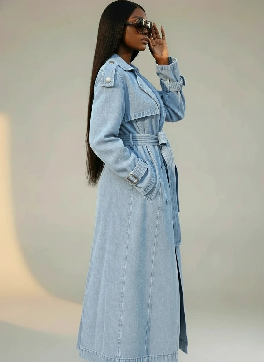 Denim Trench Coat