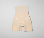 Beige shapewear on a white background with 'Skin color' label.