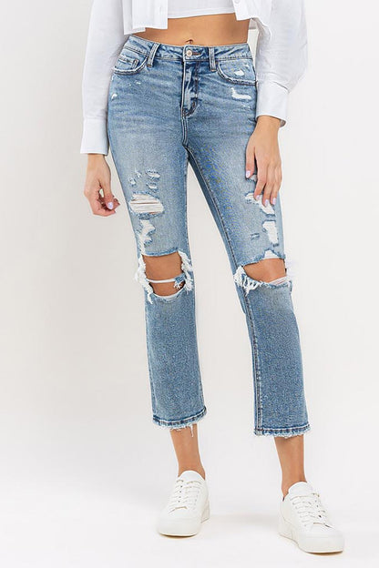 Lovervet High Rise Slim Straight Jeans