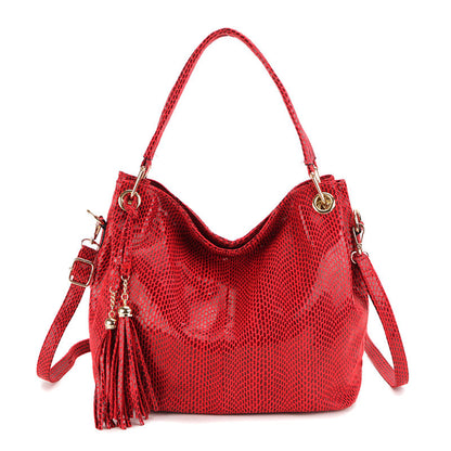 New Snake Pattern Shoulder Slung Women's Handbag