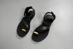 Genuine Leather Flat Clip Toes Sandals