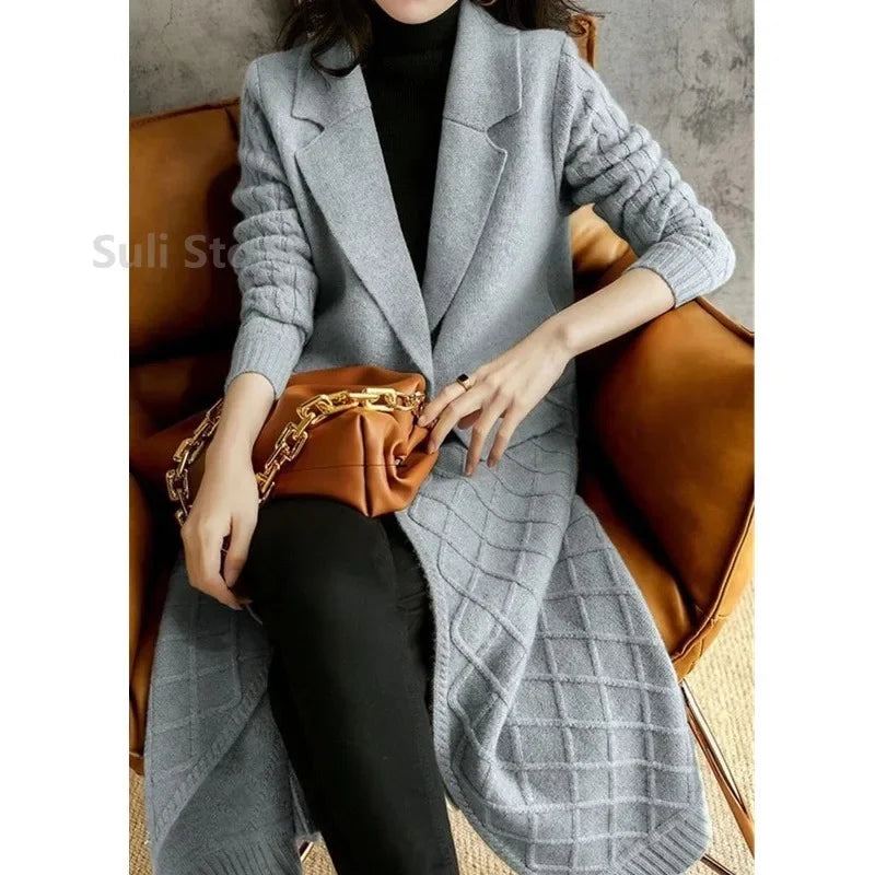 Long Cashmere Cardigan Coat