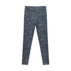 Faux Denim Zip-Fly Leggings