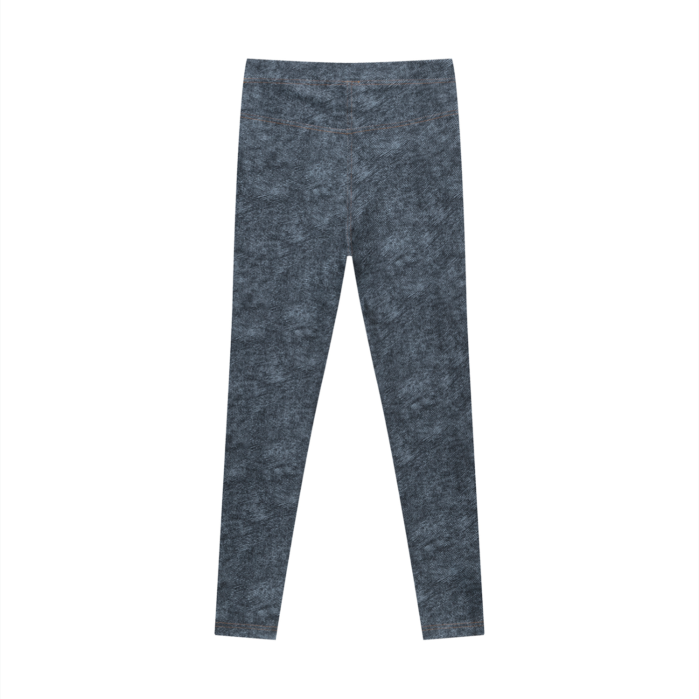 Faux Denim Zip-Fly Leggings