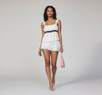 Color Block Sleeveless Cropped Top