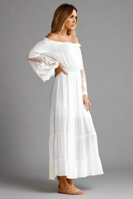 Lace Linen Dress