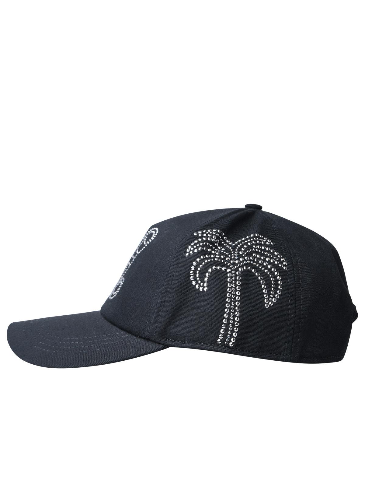 Palm Angels Black Cotton Hat Women