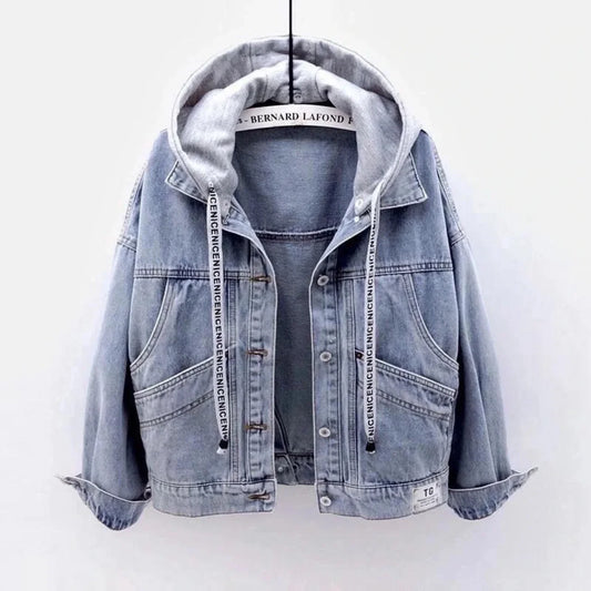 Hooded Denim Coat Jacket