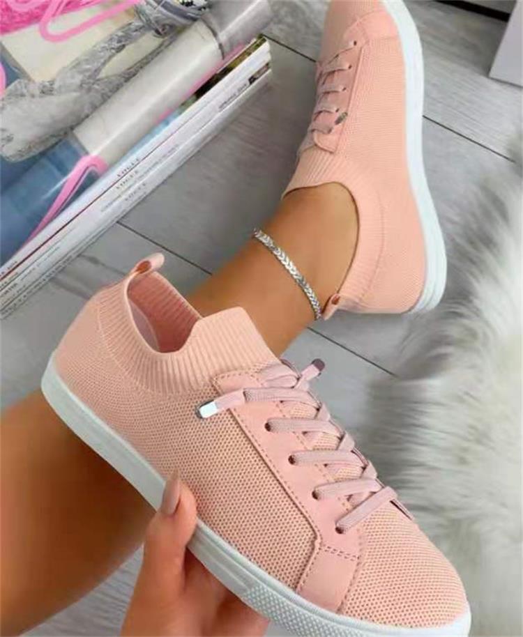 Flat Lace-Up Fly Sneakers