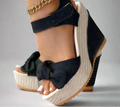 Platform Denim Wedges