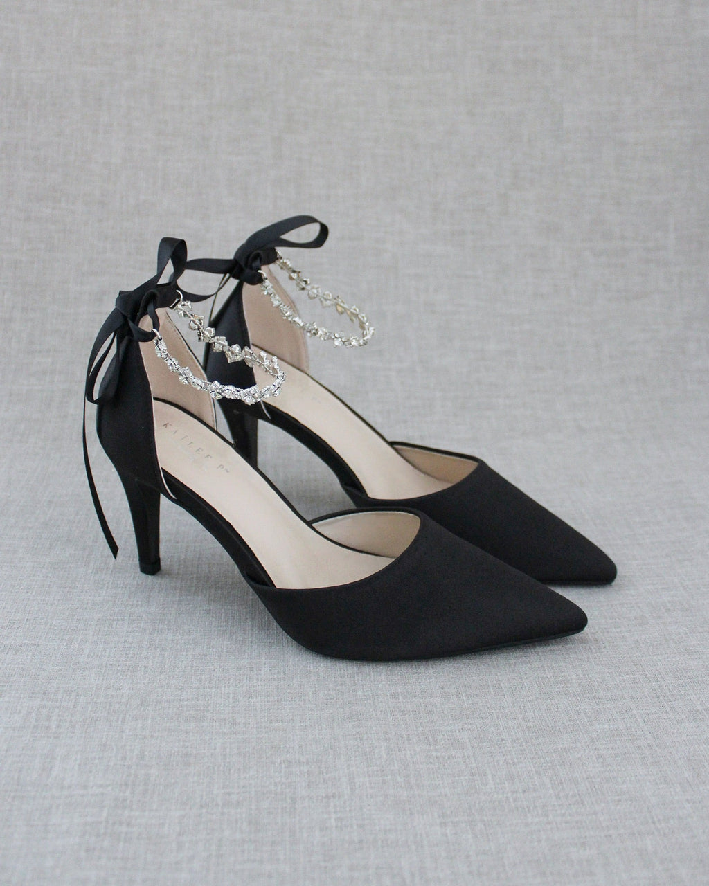 Evening Pumps with Amaryllis Crystal Strap