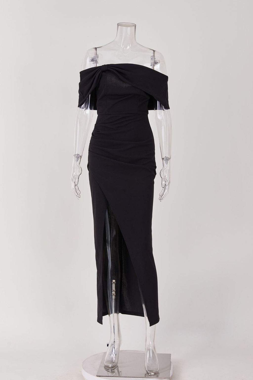 Black Slit Maxi Dress