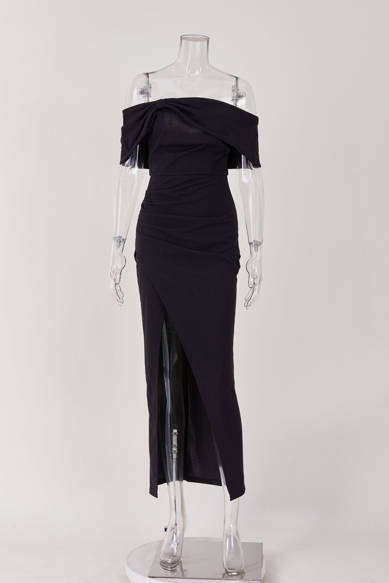 Black Slit Maxi Dress