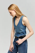 Blue Horizon Denim Vest HJ903