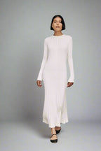 New Round Neck A- Line French Dress