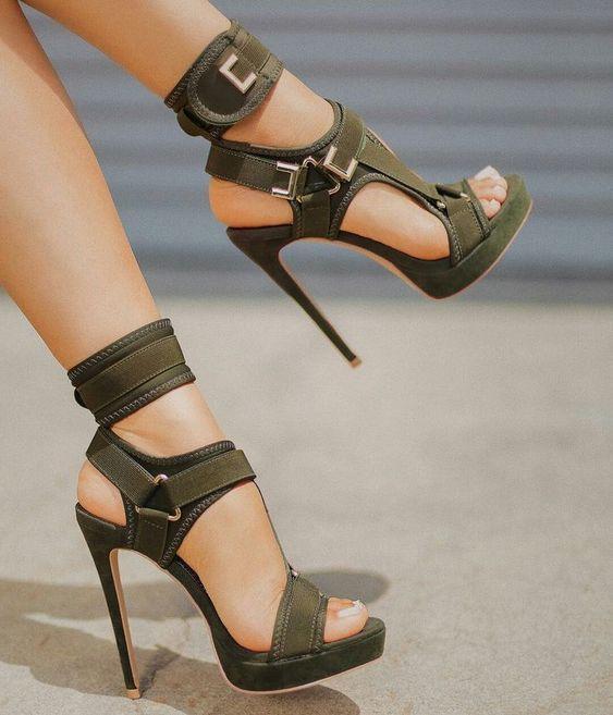 Buckle Super High Stiletto Heel