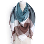 The Checkered Wrap | Triangle Scarf