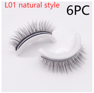 Reusable 3D Natural False Mink Eyelashes