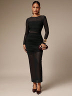Black Sheer Love Dress