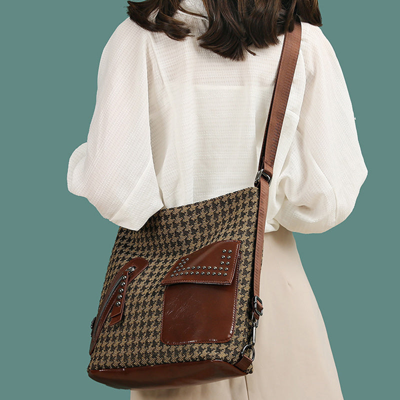 Houndstooth Backpack