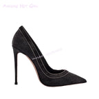 Blue Vintage Denim Hemmed Pump