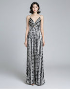 Leopard Silk Straight Wide Leg Jumpsuits