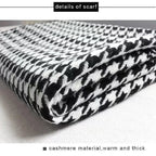 Cashmere Thick Houndstooth Scarf