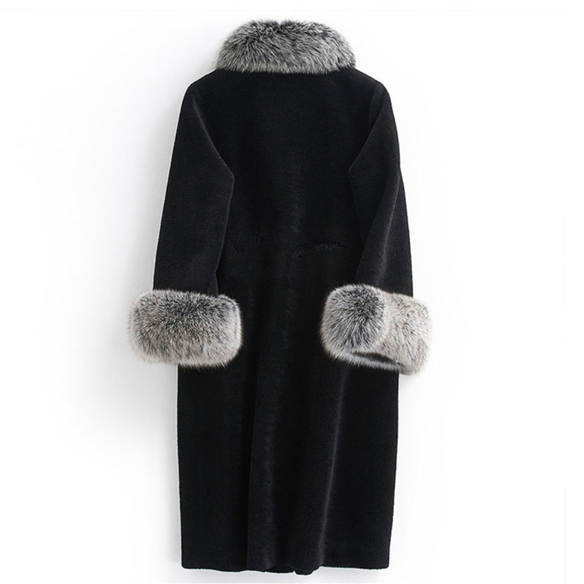 The Noir Empress Long Faux Fur Coat